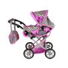 2-in-1 Stroller with Bag Grey Pink Stars