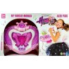 306877 7 detska hudebni sada se stojanem mikrofonem ruzova