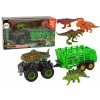 Vehicle with a Dinosaur Theme Trailer 4 Dinosaur Pieces