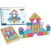 Wooden Bricks Pastel Colours 28 Pieces Castle