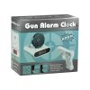 Gun Alarm Clock with Laser Pistol White
