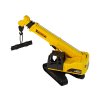 Construction Vehicle Crawler Crane Yellow and Black