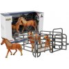 Set of Figurines Animals Horses Farm Foal Pony Farm