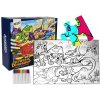 Puzzle k vybarvení Dinosauři 24 kusů