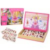 A set of educational magnetic puzzles with a Doll motif