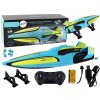 RC Water Boat 2.4G Yellow-Turquoise Waterproof Remote Control