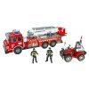Velká hasičská sada s hasičským vozem a helmou