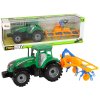 Green Tractor with Orange and Blue Rake Friction Drive