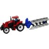 311045 1 traktor s pluhem cerveno modry