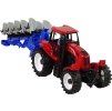 311045 2 traktor s pluhem cerveno modry