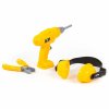 Yellow Tool Set Screwdriver Earmuffs Tongs 91109