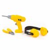 Yellow Tool Set Screwdriver Earmuffs Tongs 91109