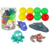 Set of rubber ball bath toys