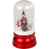 Vánoční svítící sněžítko s hudbou Santa se sněhulákem