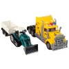 Vehicle Set Yellow Truck 60 cm Excavator with trailer Remote-controlled R/C