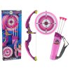 Sporting Bow Shooting Set Shield Arrows Suction Cups Pink
