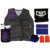 Commando Outfit Policeman Costume Cartridges Glasses Scarf Vest