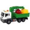 Garbage Truck With Crane Friction Drive Green 1:16