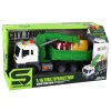 Garbage Truck With Crane Friction Drive Green 1:16