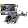 Military Helicopter Grey Sound Lights Propellers