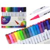 Set of 36 multi-colored double-sided markers in an organizer