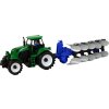 317928 1 traktor s pluhem zeleno modry