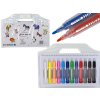 Set of Colored Acrylic Markers in a Suitcase, 12 Pieces