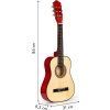 Gitara dla dzieci duża drewniana 6 strun ECOTOYS
