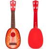 Ukulele gitara dla dzieci cztery struny truskawka