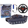 R/C Tank Remote Controlled Lights Sound Navy Blue 1:18 27MHz