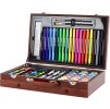 320736 1 umelecka sada v drevenem kufru 123 prvku