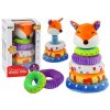 Plush Pyramid Fox Educational Mascot Colorful 27 cm