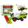 Large Agricultural Combine Harvester. Movable Green Elements