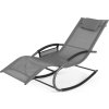 Zahradní houpací lehátko šedá