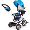 Rower trójkołowy wózek jeździk obracany niebieski daszek gumowe koła ECOTOYS