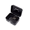 Piggy Bank Storage Box, Lockable, Two Keys, Metal, Black