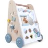 Dřevěné výukové chodítko s pohyblivými prvky ECOTOYS