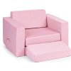 Modulární skládací křeslo pro děti růžové