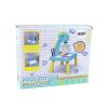 DINOSAUR TABLE WITH PROJECTOR FOR DRAWING + ACCESSORIES COLOUR BLUE