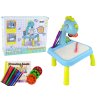 DINOSAUR TABLE WITH PROJECTOR FOR DRAWING + ACCESSORIES COLOUR BLUE