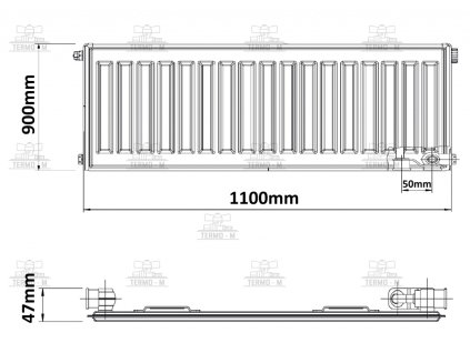 c item 3335 korado 10vk 900 x 1100 spodne pripojenie