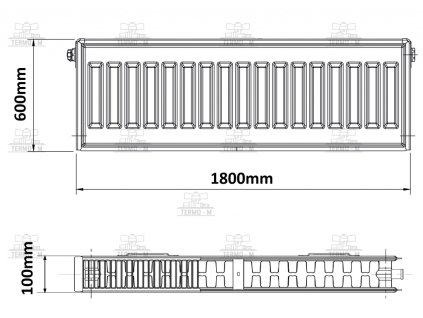 c item 3076 korado 22k 600 x 1800 bocne pripojenie