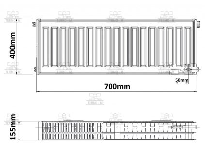 c item 3613 korado 33vk 400 x 700 spodne pripojenie