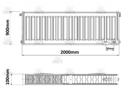 c item 3592 korado 22vk 900 x 2000 spodne pripojenie