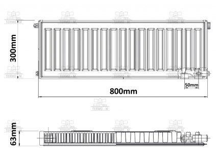 c item 3343 korado 11vk 300 x 800 spodne pripojenie