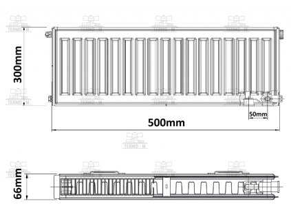 c item 3411 korado 21vk 300 x 500 spodne pripojenie