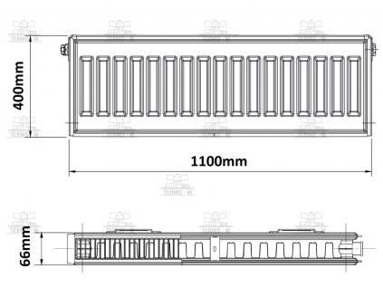 c item 2579 korado 21k 400 x 1100 bocne pripojenie