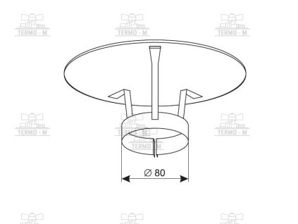 c item 2815 protherm zakoncenie dymovodu zvisle strieska 80 mm sm2 2865