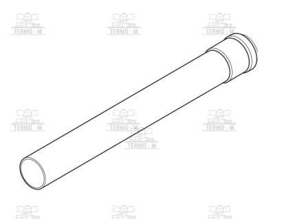 c item 2813 protherm rurka predlzovacia 80 mm 2 m t2k 2000 0020257028
