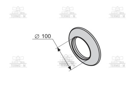 c item 2784 protherm ruzica silikonova 100 mm vonkajsia sr1d 5301